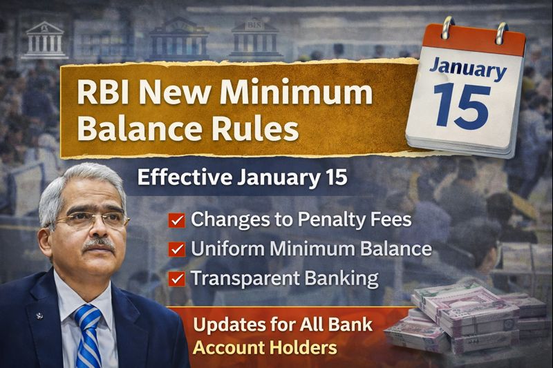RBI New Minimum Balance
