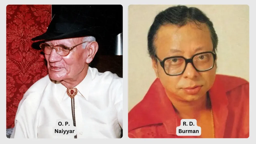 संगीतकार ओ.पी. नैयर और आर.डी. बर्मन — आशा जी की आवाज़ को पहचान देने वाले दो महान स्तंभ